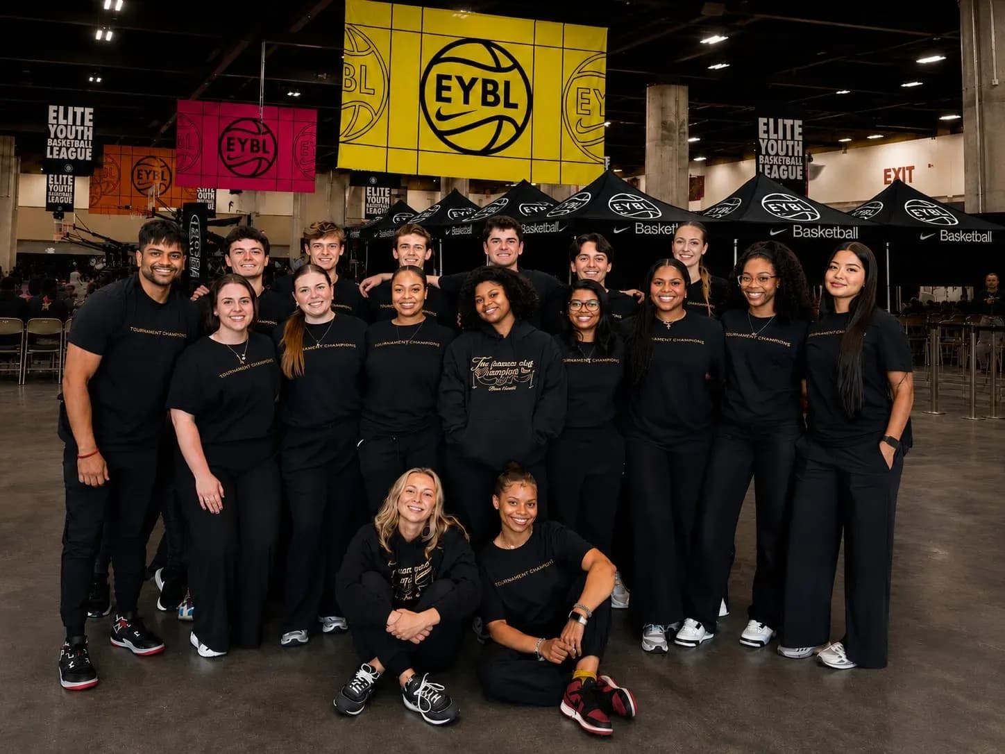 Nike Tournament of Champions event staff group photo in New Orleans